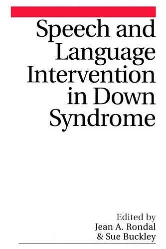 Speech and Language Intervention in Down Syndrome cover