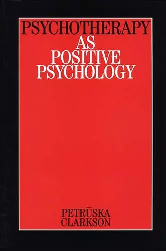 Psychotherapy as Positive Psychology cover