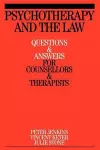 Psychotherapy and the Law cover