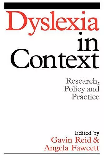 Dyslexia in Context cover