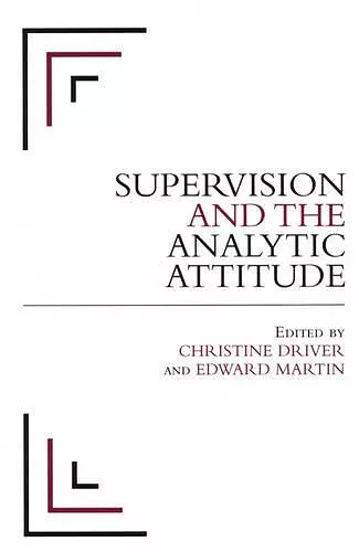 Supervision and the Analytic Attitude cover
