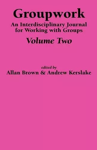 An Interdisciplinary Journal for Working with Groups cover