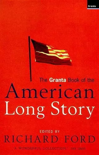 The Granta Book Of The American Long Story cover