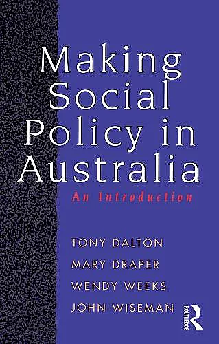 Making Social Policy in Australia cover