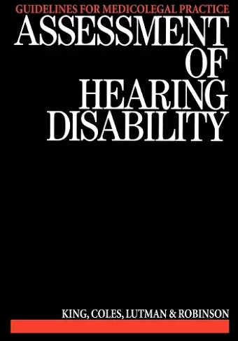 Assessment of Hearing Disability cover