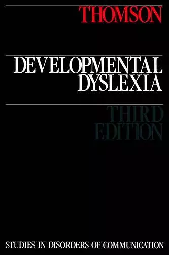 Developmental Dyslexia cover