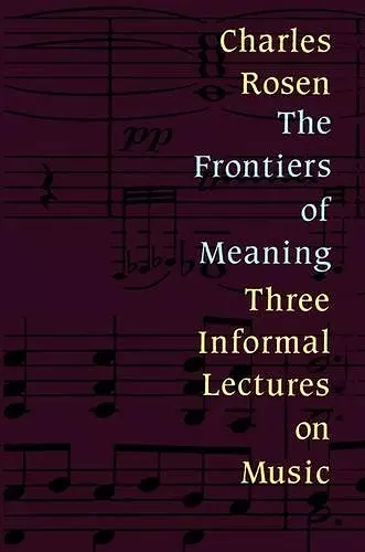 The Frontiers of Meaning cover