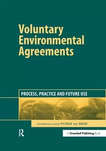 Voluntary Environmental Agreements cover