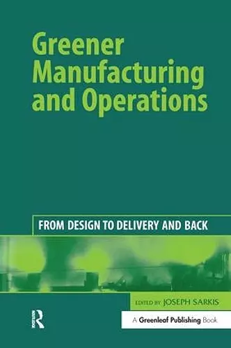 Greener Manufacturing and Operations cover