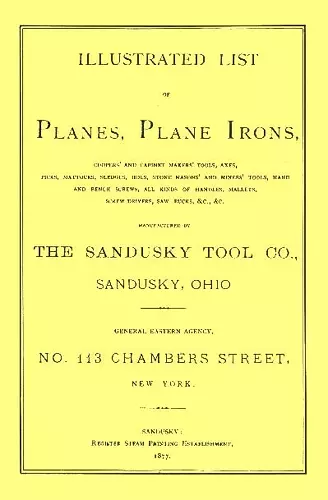 Sandusky Tool Co. 1877 Catalog cover