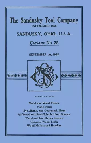 Sandusky Tool Co. 1925 Catalog cover