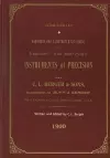 Handbook And Illustrated Catalogue of the Engineers' and Surveyors' Instruments of Precision - Made By C. L. Berger & Sons - 1900 cover