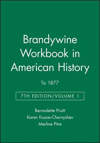 Brandywine Workbook in American History, Volume I cover