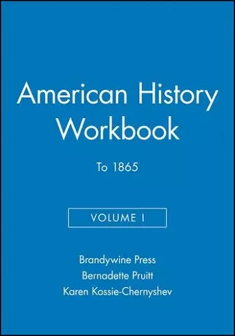 American History Workbook, Volume I cover