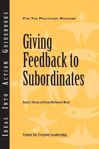 Giving Feedback to Subordinates cover