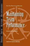 Maintaining Team Performance cover