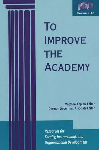 To Improve the Academy cover