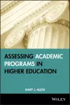 Assessing Academic Programs in Higher Education cover