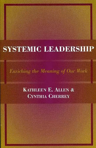 Systemic Leadership cover