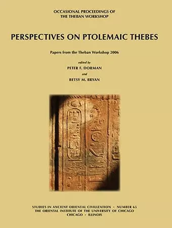 Perspectives on Ptolemaic Thebes cover