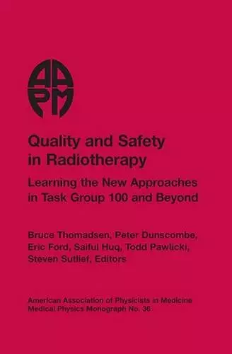 Quality and Safety in Radiotherapy cover