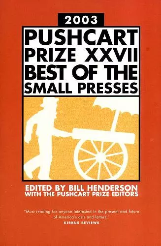 The Pushcart Prize XXVII cover