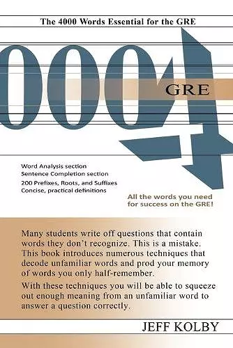 GRE 4000 cover