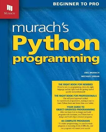 Murach's Python Programming cover