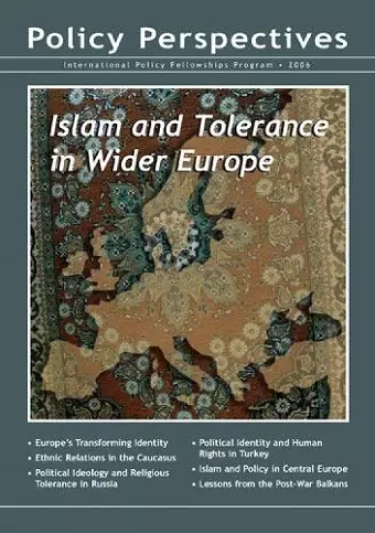 Islam and Tolerance in Wider Europe cover