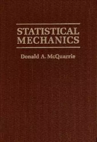 Statistical Mechanics cover