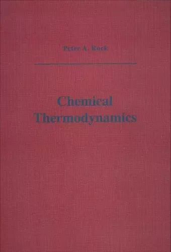 Chemical Thermodynamics cover