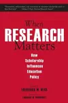 When Research Matters cover