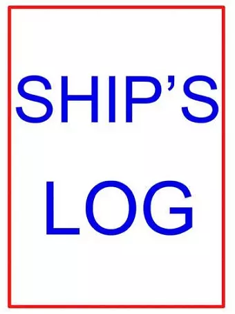 Large Ship's Log Book cover