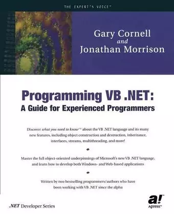 Programming VB .NET cover