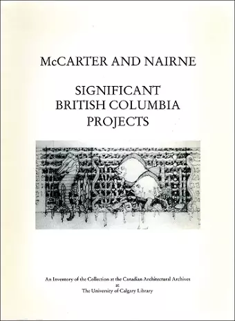 McCarter and Nairne cover
