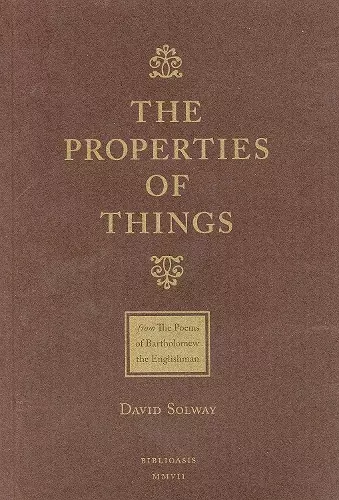 The Properties of Things cover