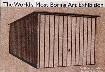 The World's Most Boring Art Exhibition cover