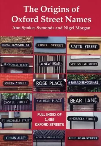 The Origins of Oxford Street Names cover