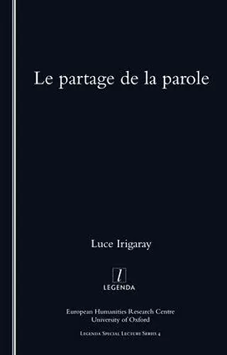 Le Partage De La Parole cover