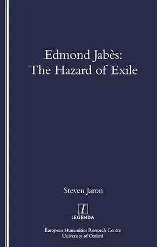 Edmond Jabes and the Hazard of Exile cover