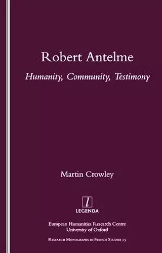 Robert Antelme cover