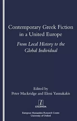 Contemporary Greek Fiction in a United Europe cover