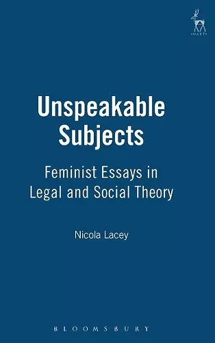 Unspeakable Subjects cover