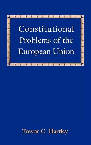 Constitutional Problems of the European Union cover