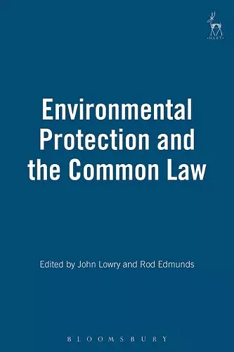 Environmental Protection and the Common Law cover