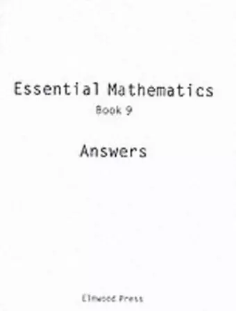 Essential Mathematics Book 9 Answers cover