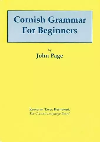 Cornish Grammar for Beginners cover