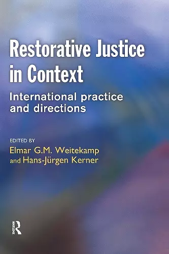 Restorative Justice in Context cover