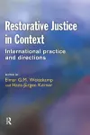 Restorative Justice in Context cover