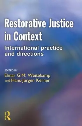 Restorative Justice in Context cover